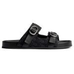 Aqua Sandals Black Oblique Jacquard – Cds44
