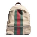 Positano Large Backpack Ivory Washed-Effect Canvas