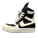 Rick Owens Geobasket High-Top Sneakers In Black And White – Ro42