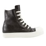 Rick Owens Geobasket High-Top Sneakers In Black Leather – Ro43