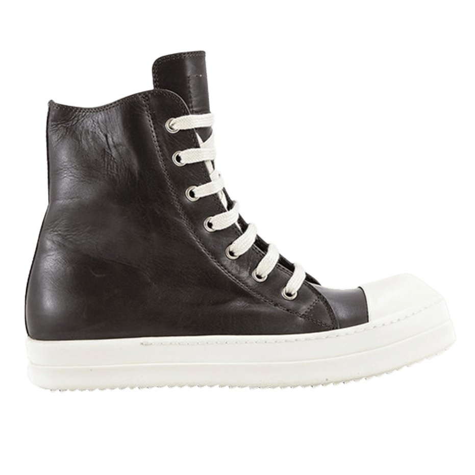 Rick Owens Geobasket High-Top Sneakers In Black Leather – Ro43