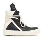 Rick Owens Geobasket High-Top Sneakers In White And Black – Ro41