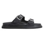 Aqua Sandals Black Oblique Jacquard – Cds47