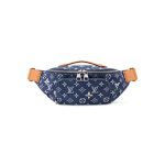 Rush Bumbag Blue Monogram Flowers Denim M27640