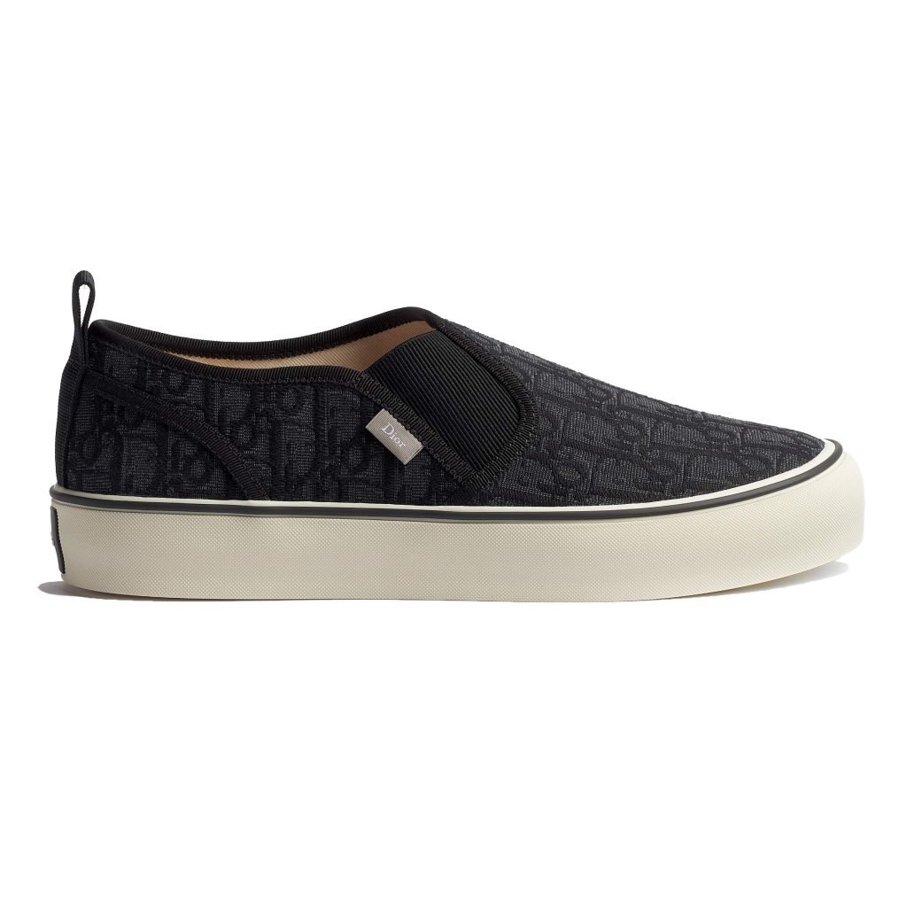 Saltwind Slip-On Sneakers Black Oblique Jacquard – Cd506
