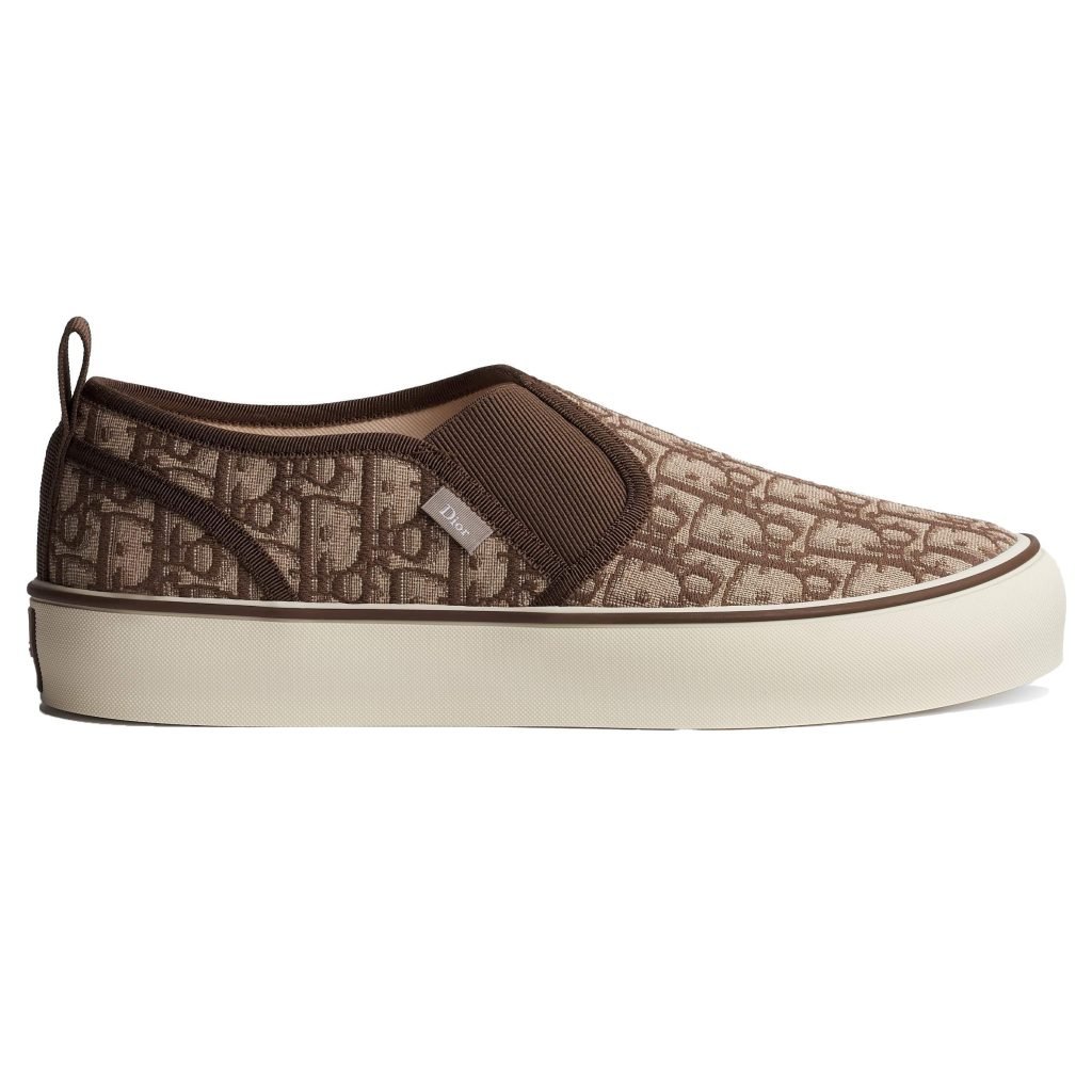 Saltwind Slip-On Sneakers Brown Oblique Jacquard – Cd507