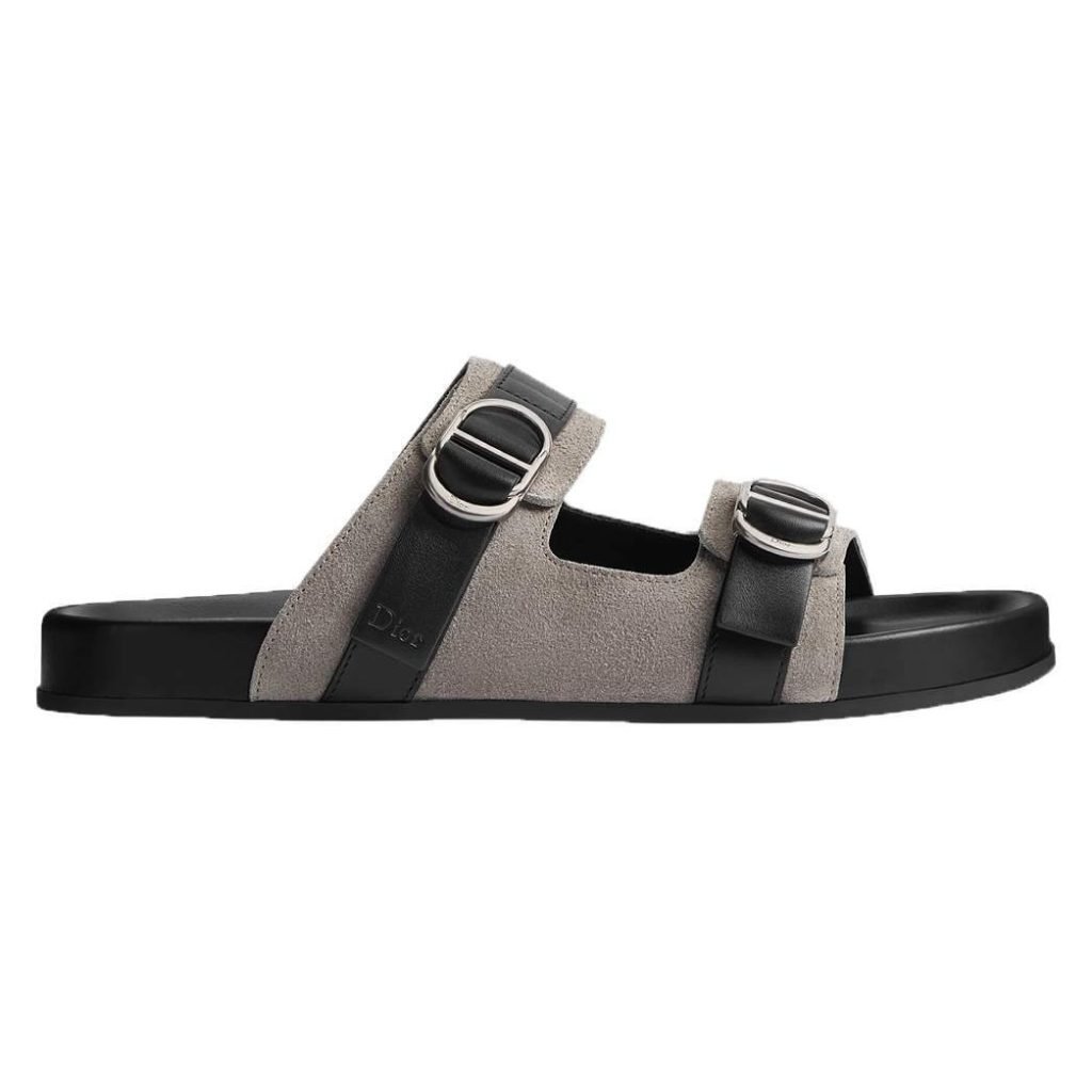 Aqua Sandals Black Suede Calfskin – Cd508