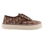 Saltwind Sneakers Brown Oblique Embroidered Cotton – Cd505
