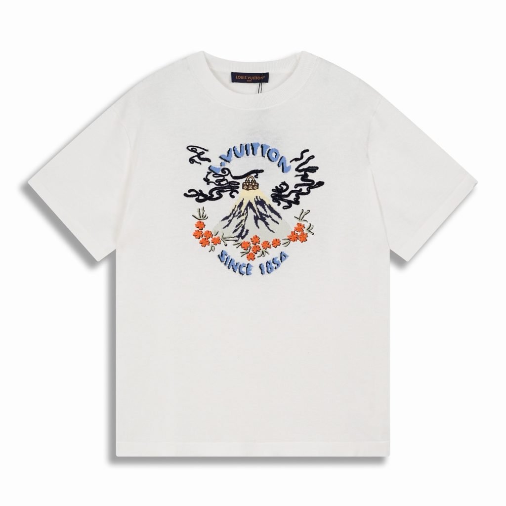 Short-Sleeved Knitted Crewneck In White 1Aimas