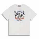 Short-Sleeved Knitted Crewneck In White 1Aimas