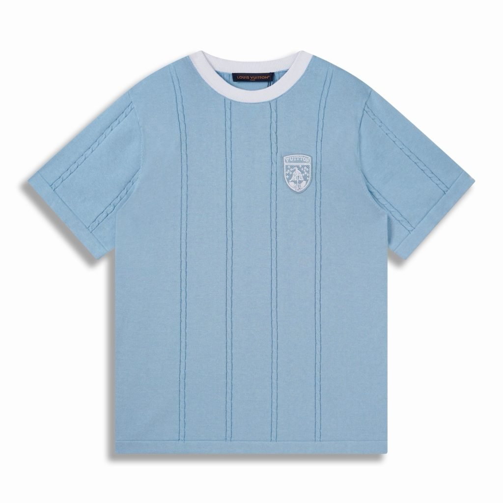 Silk-Cotton Short-Sleeved Crewneck 1Aijyn