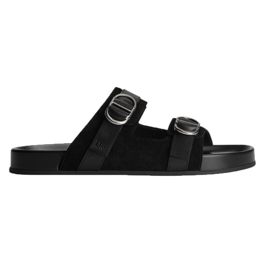 Aqua Sandals Black Suede Calfskin – Cd510