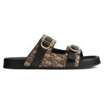 Aqua Sandals Brown Oblique Jacquard – Cd513