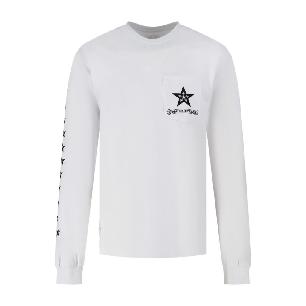 Stars Logo Printed Sweater In White – Sk781