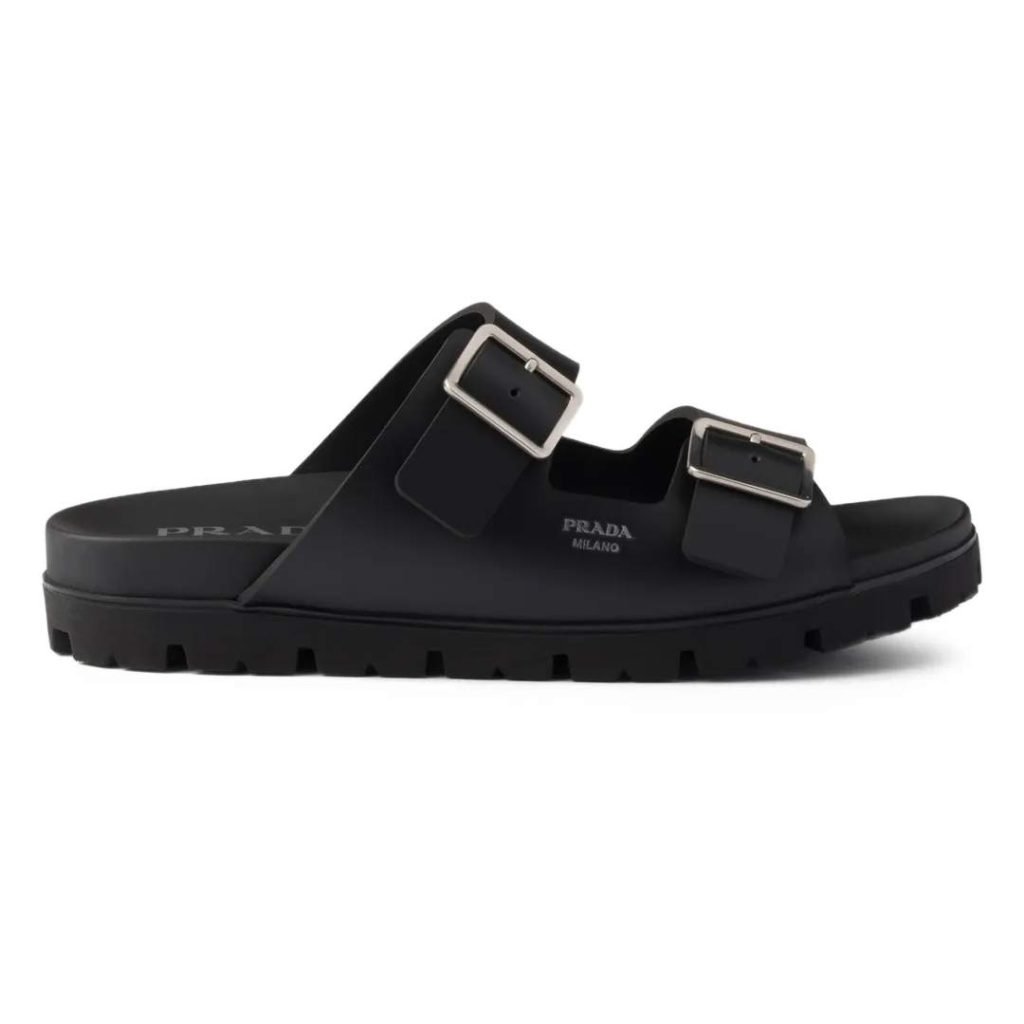 Straps Buckle Sandals In Black – Pds43