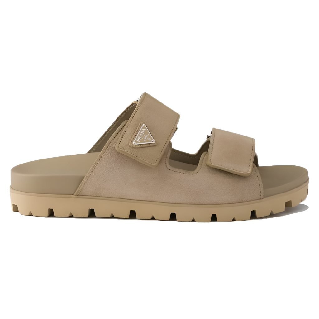 Suede Band Sandals In Desert Beige – Pds47