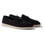 Suede Loafers In Black – Pd295