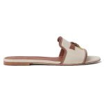 Summer Charms Sandals Natural/Caramel Sugar Cotton, Linen