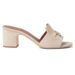 Summer Charms Sandals White Suede Goatskin