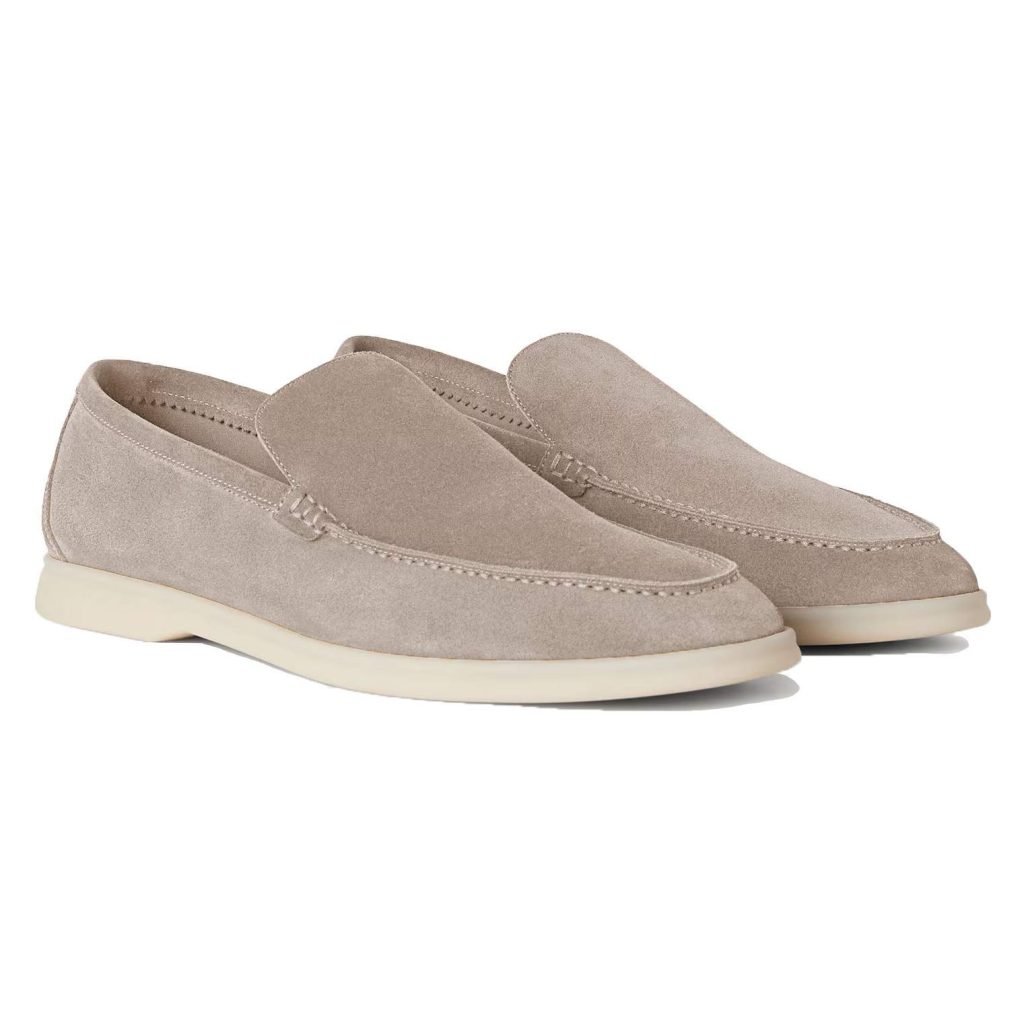 Summer Walk Loafers Beige Suede – Lr90