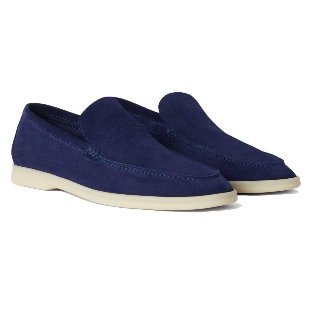 Summer Walk Loafers Blue Suede – Lr93