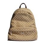 Tag Large Backpack Sand And Brown GG Canvas