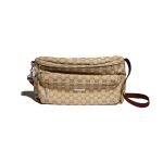 Tag Medium Crossbody Bag Sand And Brown GG Canvas