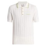 Tennis Boucle Polo Shirt In White