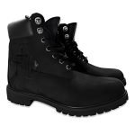 Timberland X Ch Triple Cross Patch Boots In Black