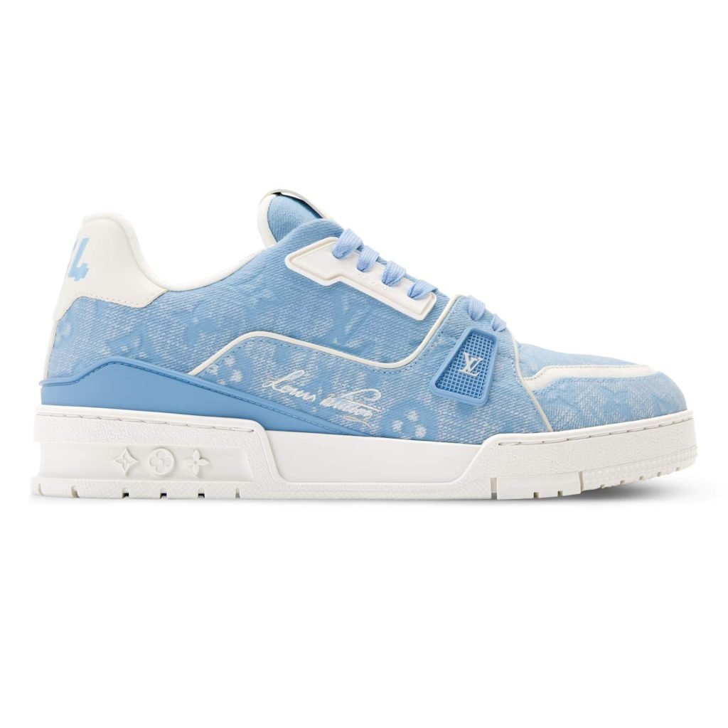 Trainer Sneakers Blue Canvas 1Akbbs