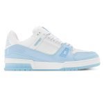 Trainer Sneakers Blue Textured Calfskin 1Ak8H6