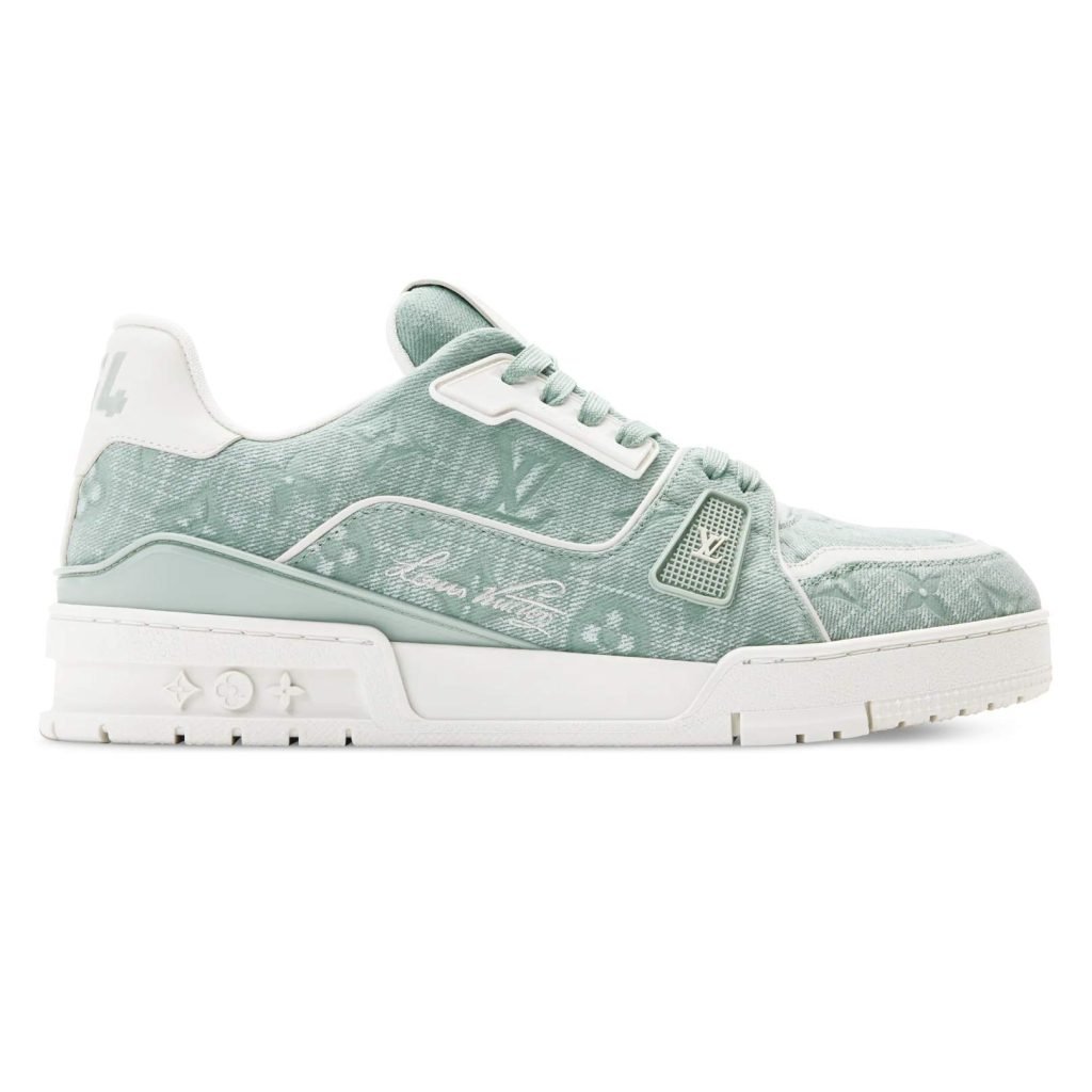 Trainer Sneakers Green Canvas 1Ak7Oh