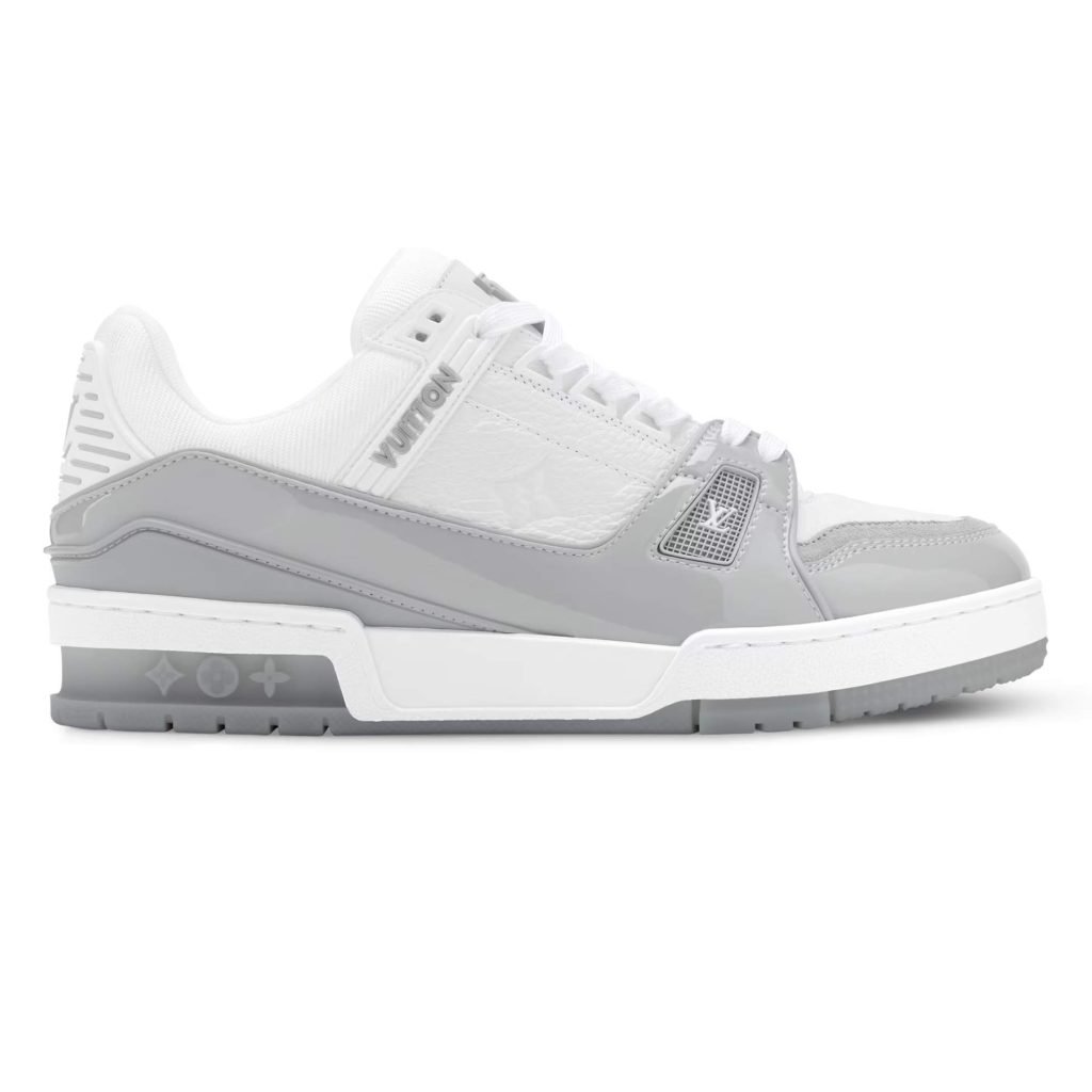 Trainer Sneakers Grey Textured Calfskin 1Akcja