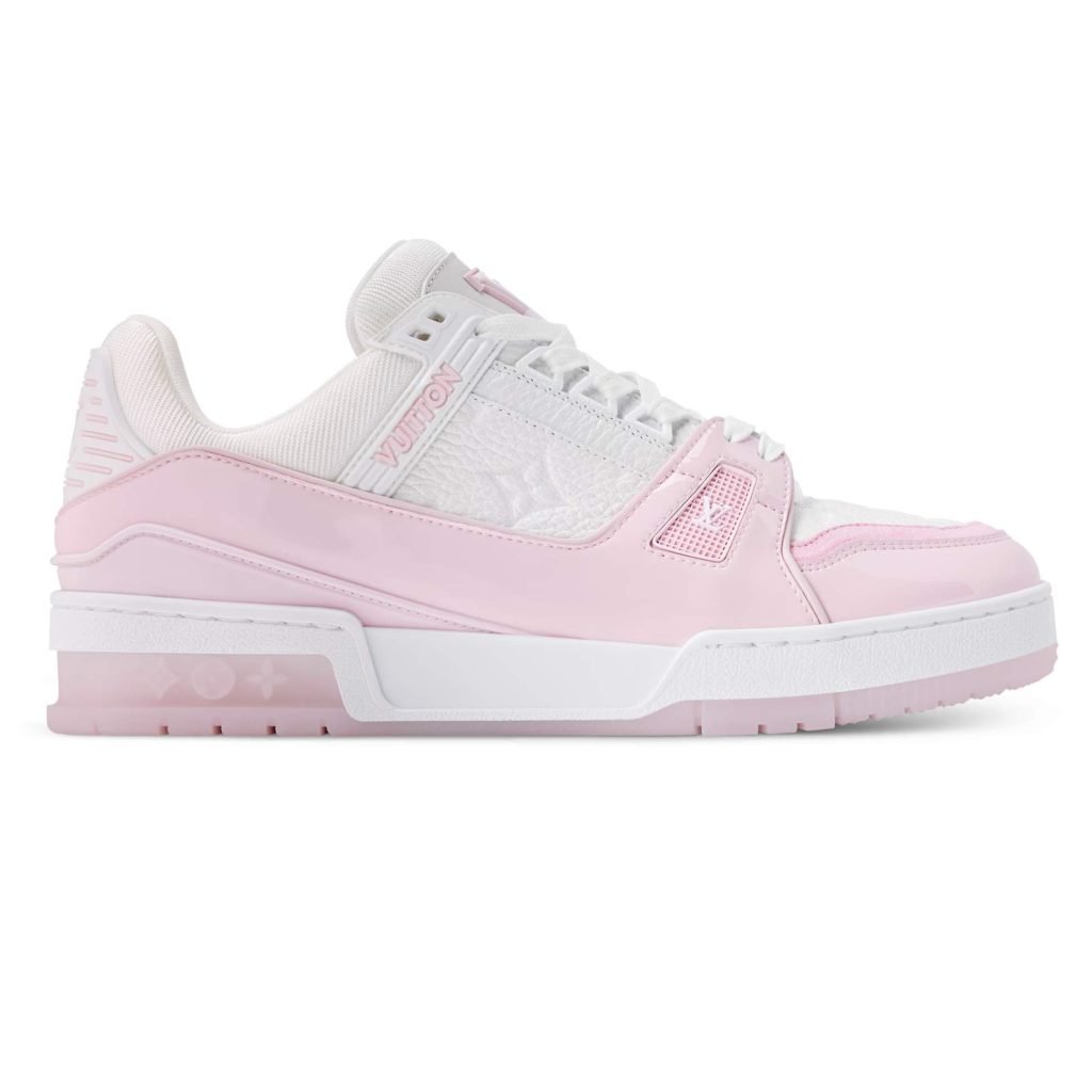 Trainer Sneakers Pink Textured Calfskin 1Akcie