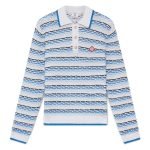 Tuck Stitch Long Sleeve Polo Shirt – Sk809