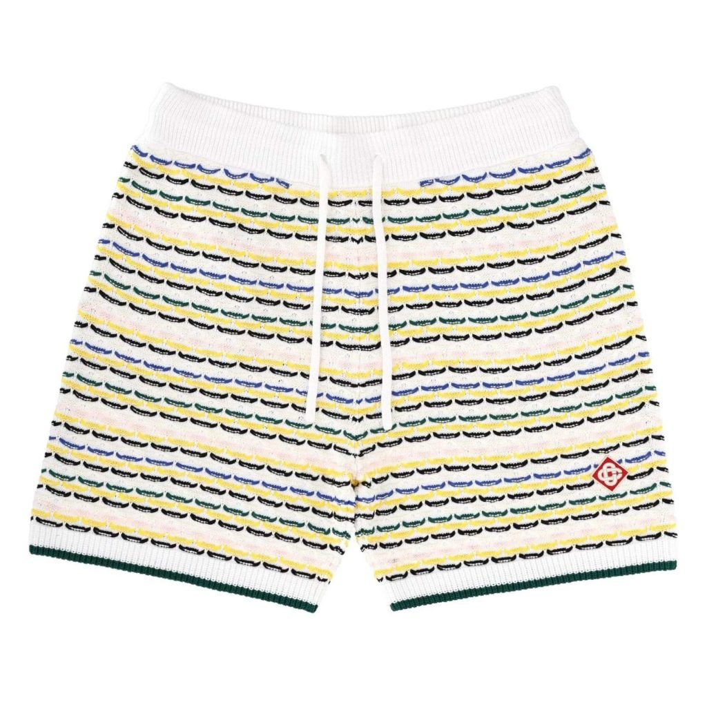 Tuck Stitch Shorts In Multicolor
