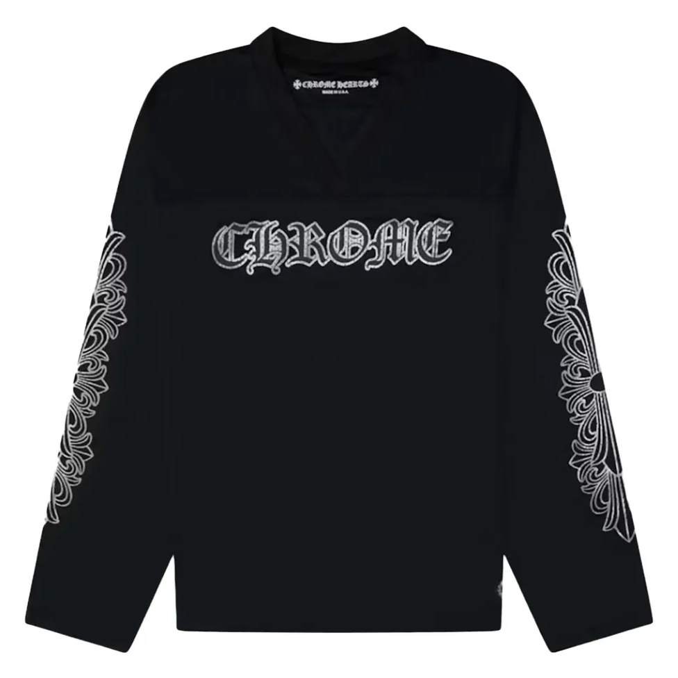 Warm Up Mesh Long Sleeve Jersey In Black – Sk789