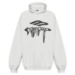 3D Liquified Effect Hoodie In White – Sk806