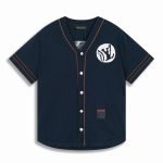 Baseball Shirt In Navy Blue Shirt – Sh534