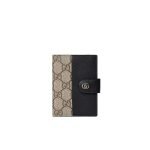 Bi-Color GG Marmont Card Case Black Leather