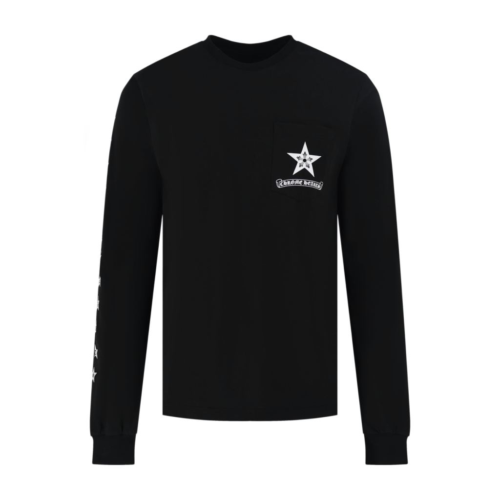 Stars Logo Printed Sweater In Black – Sk780
