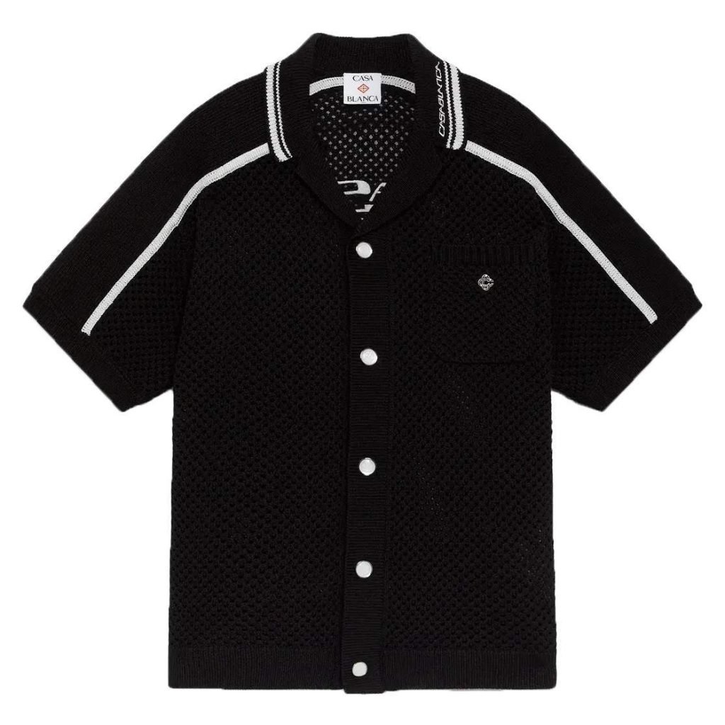 Black Short Sleeve Mesh Shirt – Sh539