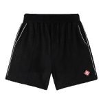 Black Towelling Shorts