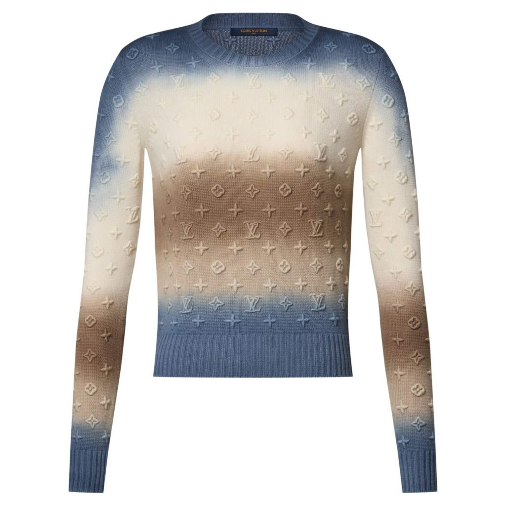 3D Monogram Tie Dye Pullover Electric Blue 1Ak09Q – Sk802