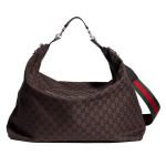 Brera Large Crossbody Bag Dark Brown GG Canvas