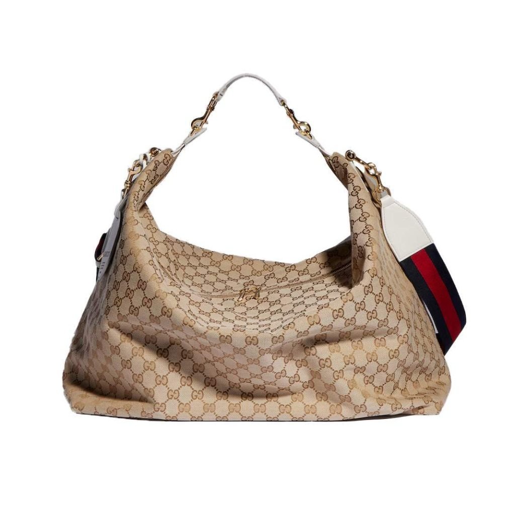 Brera Large Crossbody Bag Sand And Brown GG Canvas