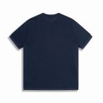 Cotton-Cashmere Short-Sleeved Crewneck In Navy Blue 1Ak6Xl