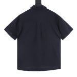 Cotton Polo Shirt In Black