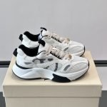 Demivee Mesh And Suede Sneakers In White – Vl224