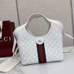 Giglio Small Tote Bag White GG Leather